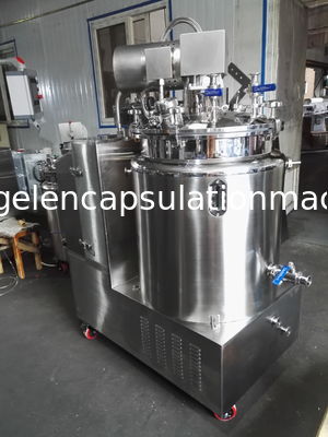 304 SUS 100L التحريك ذوبان الجيلاتين وخزان الخدمة مع معيار GMP