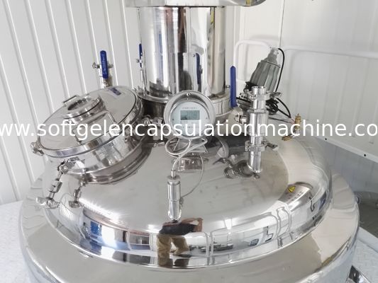 304 SUS 100L التحريك ذوبان الجيلاتين وخزان الخدمة مع معيار GMP