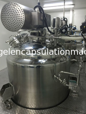 304 SUS 100L التحريك ذوبان الجيلاتين وخزان الخدمة مع معيار GMP