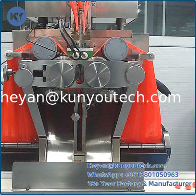 304/316L أجهزة صنع كبسولات ناعمة من الفولاذ المقاوم للصدأ مع 43470 كبسولات / ساعة الخروج و 0-5rpm سرعة قابلة للتعديل