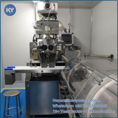 آلة تغليف الكبسولات الطرية آلة تغليف الجيلاتين مع طابعة الشعار