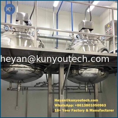 خزان صهر الجيلاتين 450L مع 7.5kw-12kw المحرك