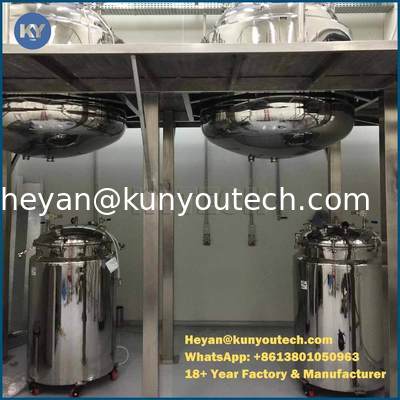 خزانات تخزين من الجيلاتين / الفولاذ المقاوم للصدأ السائل سعة 100 لتر