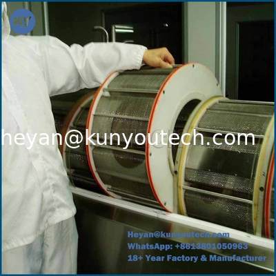 مجفف دوار مغلف SS316/304 بمحرك بقوة 1.5 كيلو واط وضمان لمدة سنة لتجفيف الكبسولات الهلامية والكرات الطلاء