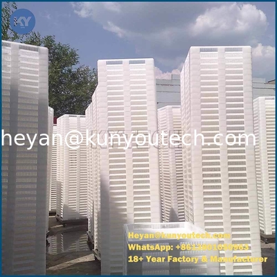 صواني تجفيف بلاستيكية للطب الغذائي مع ثقوب يمكن تكديسها وتجفيفها بكفاءة