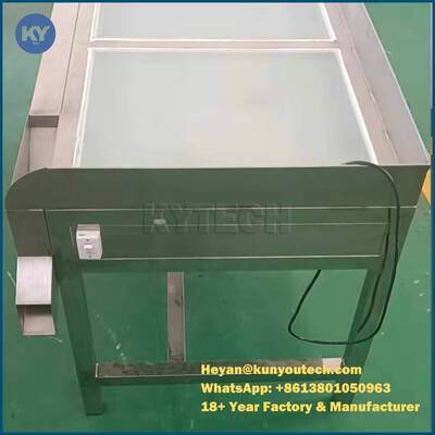 304 SUS المواد سوفتغيل كبسولة آلة التفتيش / الجدول لشركة فارماتك