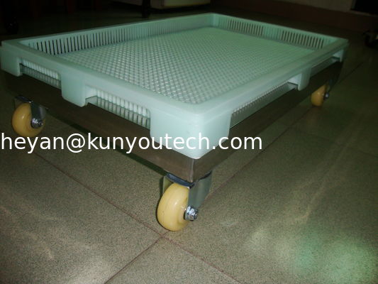 تحمل درجات حرارة عالية صواني بلاستيكية كبيرة لكرات الطلاء / كبسولة هلامية مع تدفق الهواء