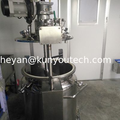 خزان من الفولاذ المقاوم للصدأ الجيلاتين النباتي سعة 100 لتر مع وظيفة التحريك ومضخة تفريغ